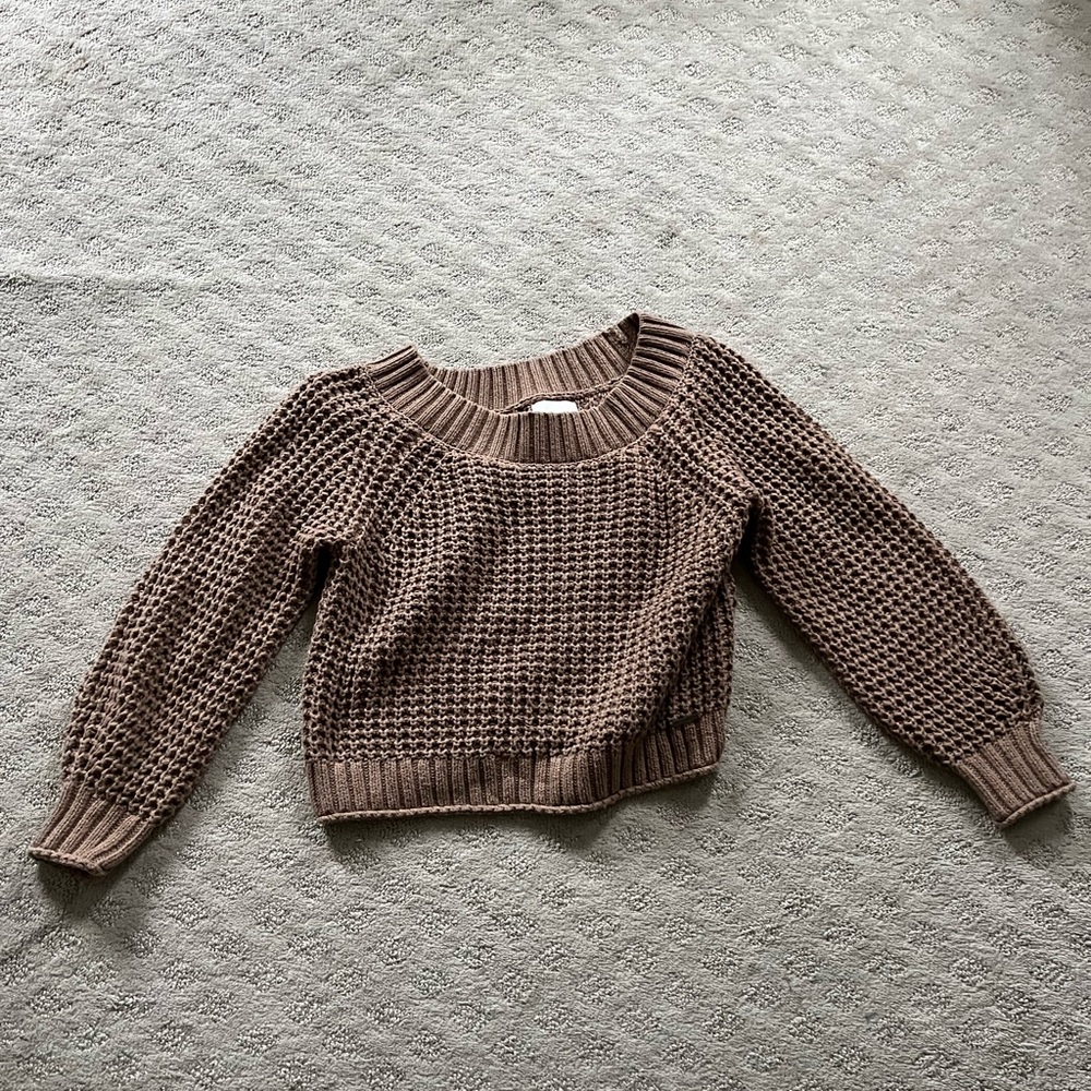Abercrombie & Fitch Tan Knit Pullover